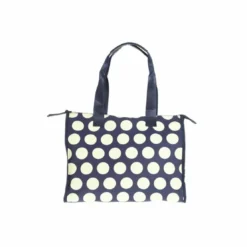 3 SUISSESSac à main carré à pois avec anses femme - Bleu