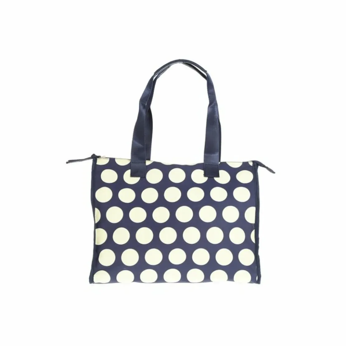3 SUISSESSac à main carré à pois avec anses femme - Bleu