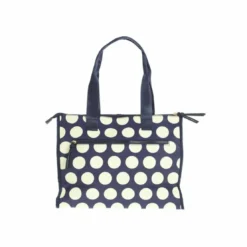3 SUISSESSac à main carré à pois avec anses femme - Bleu