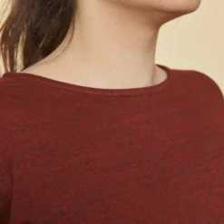 3 SUISSESTee-shirt maille ajourée manches 3/4 femme - Rouge