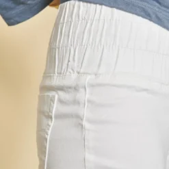 3 SUISSESTregging blanc en twill élastique femme