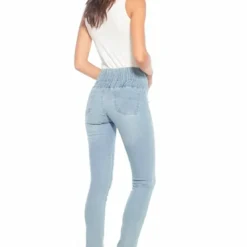3 SUISSESTregging bleu clair en coton