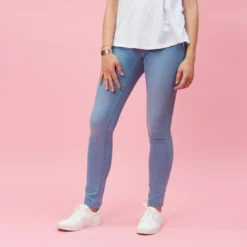 3 SUISSESTregging en jean élastique femme bleu