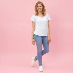 3 SUISSESTregging en jean élastique femme bleu