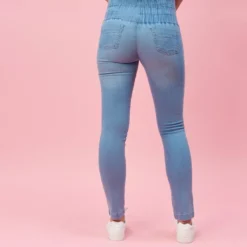 3 SUISSESTregging en jean élastique femme bleu