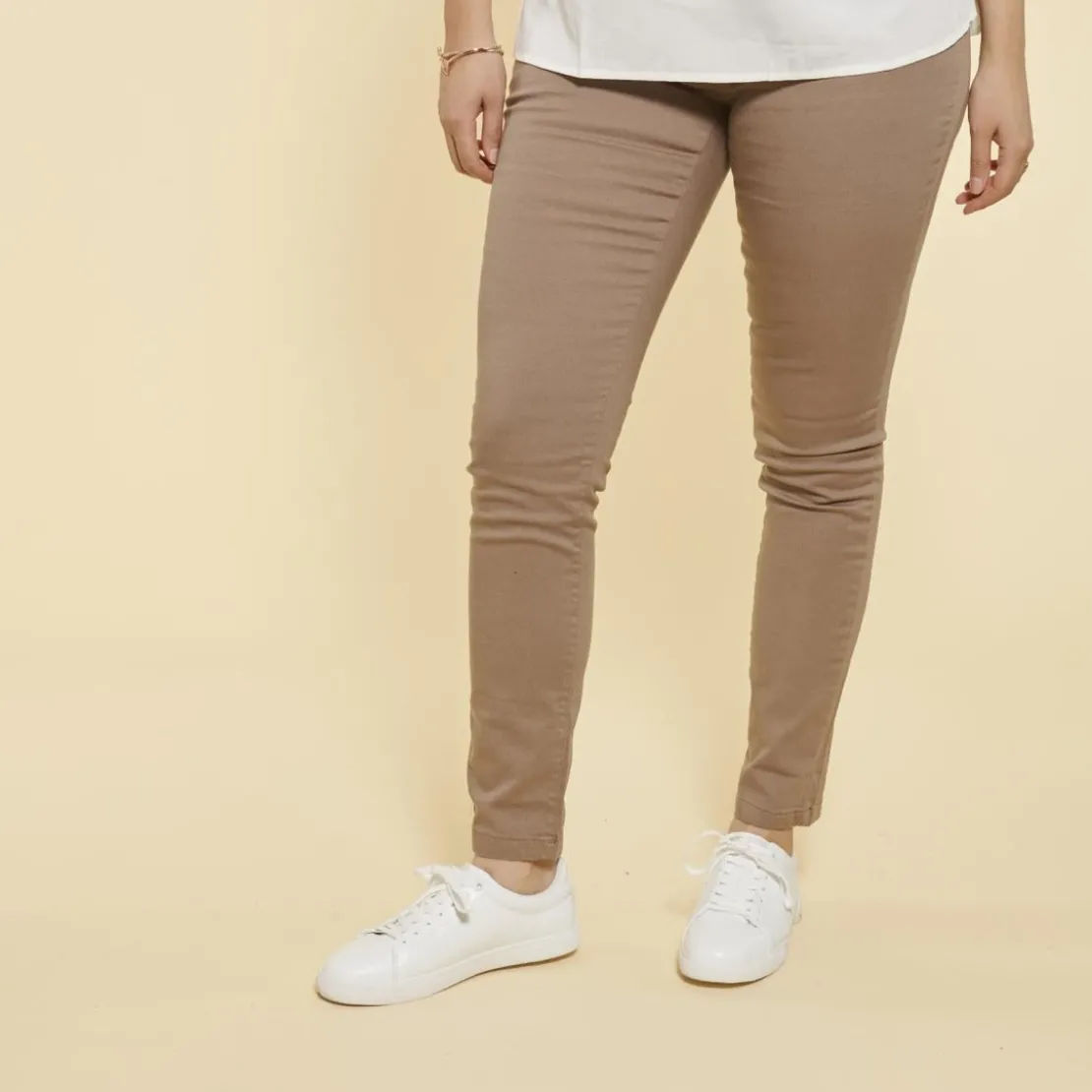 3 SUISSESTregging en twill élastique femme