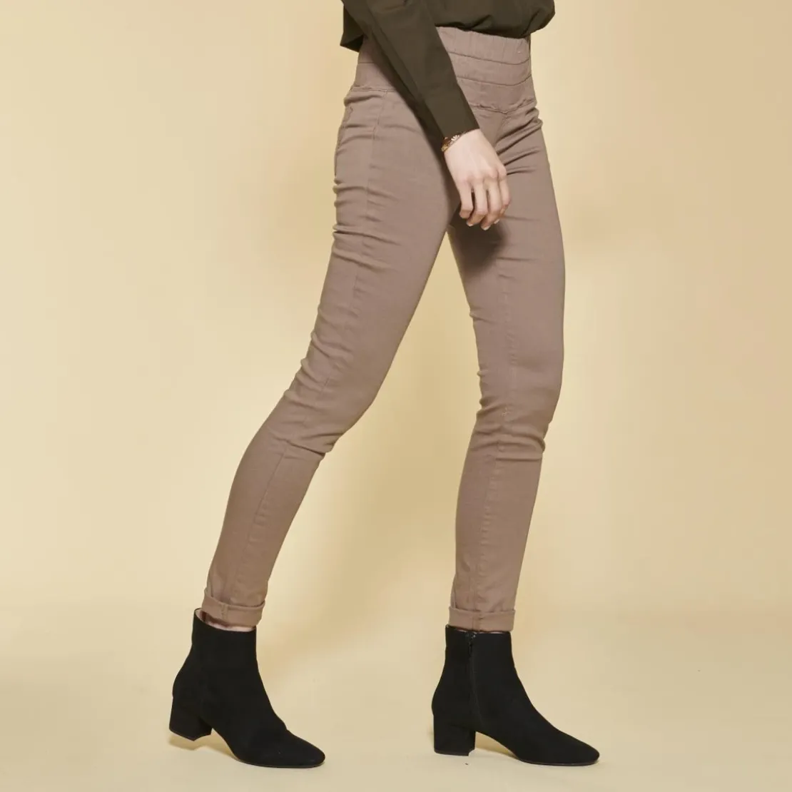 3 SUISSESTregging en twill élastique femme