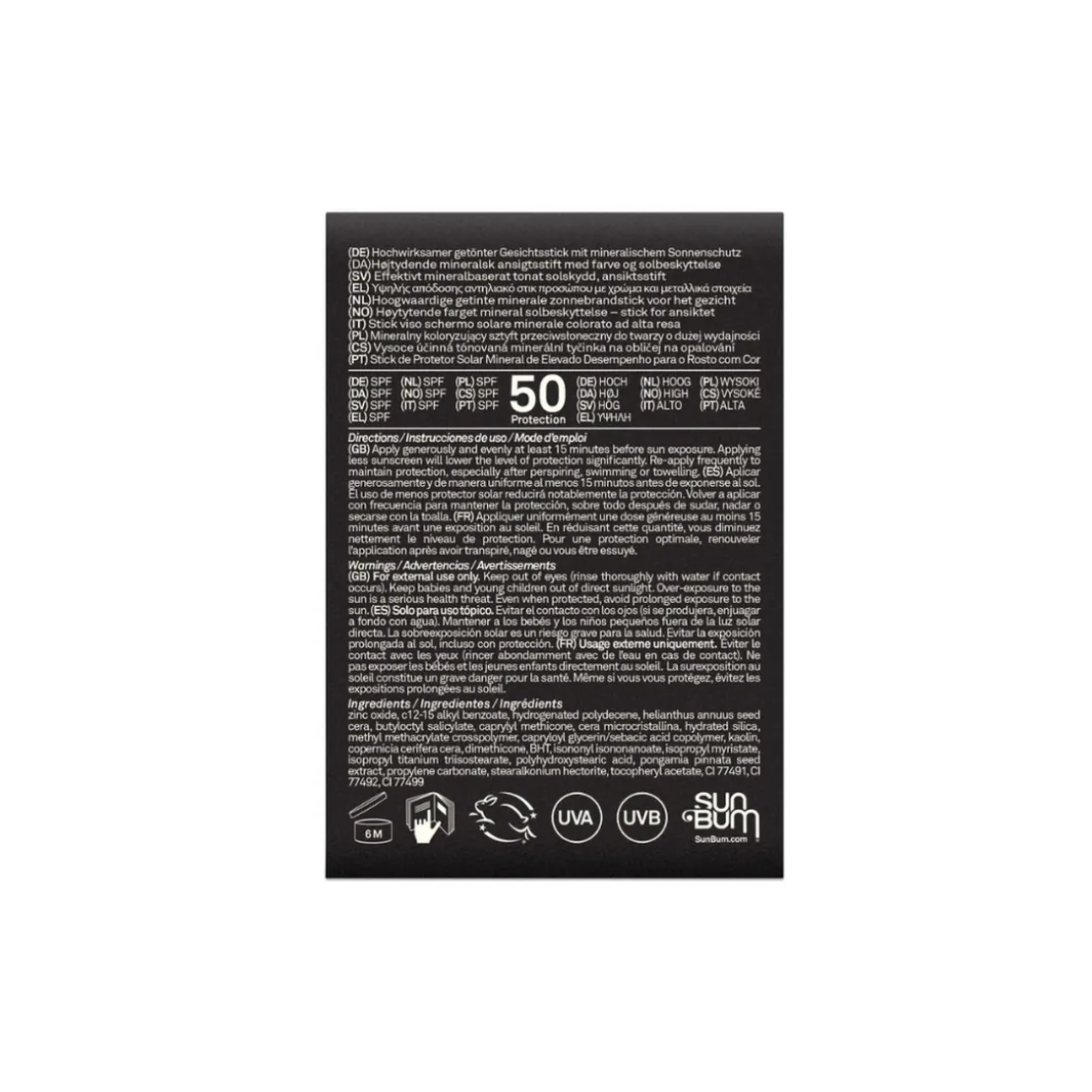 Sun BumStick Solaire Teinté Signature Sun Bum pour le Visage SPF 5013 g