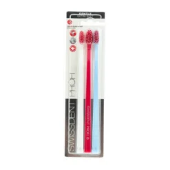 SwissdentPack De 3 Brosses A Dent Extra Souples - Blanc, Rose, Bleu Clair