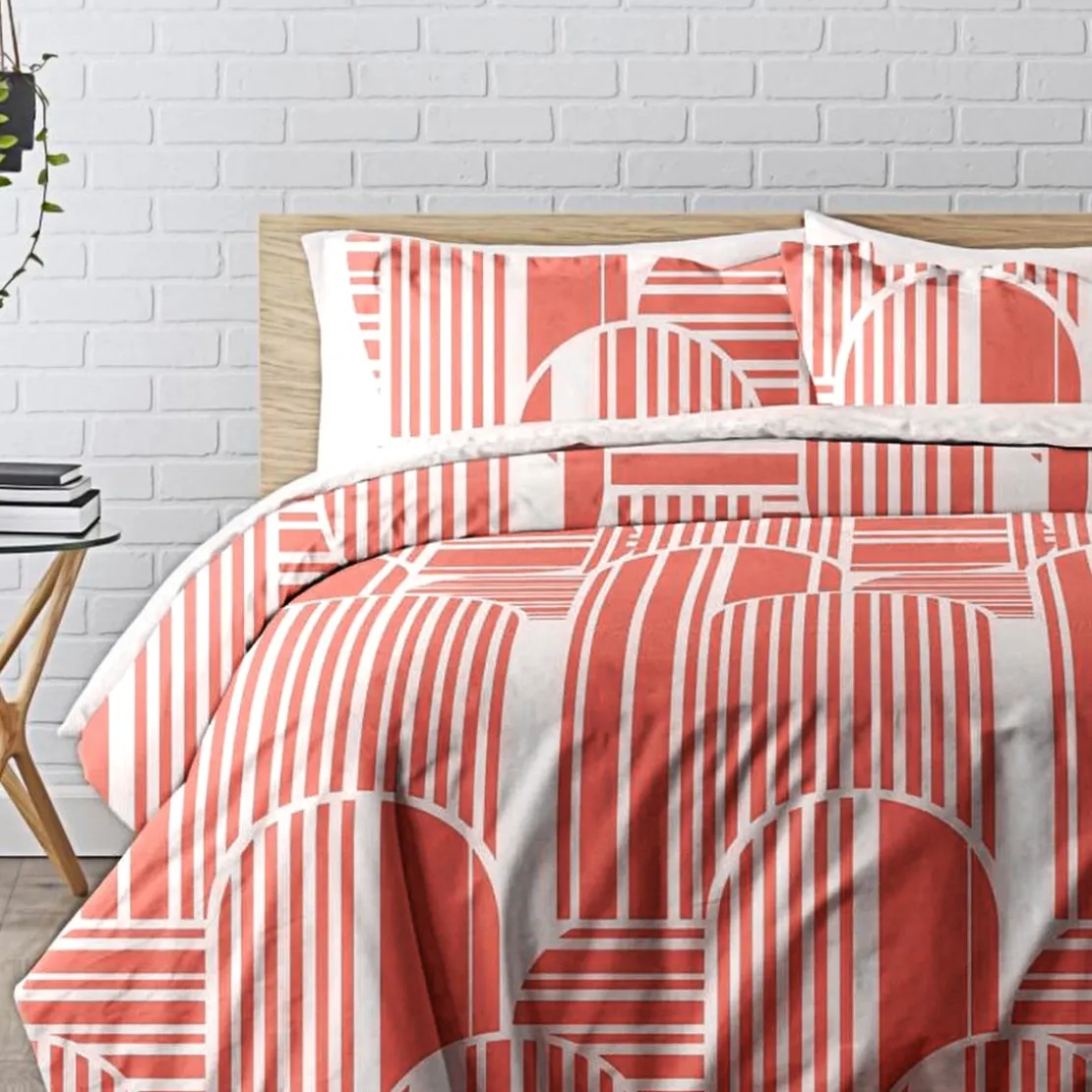 3S. x CollectionDrap-housse coton - DÉCO - pêche