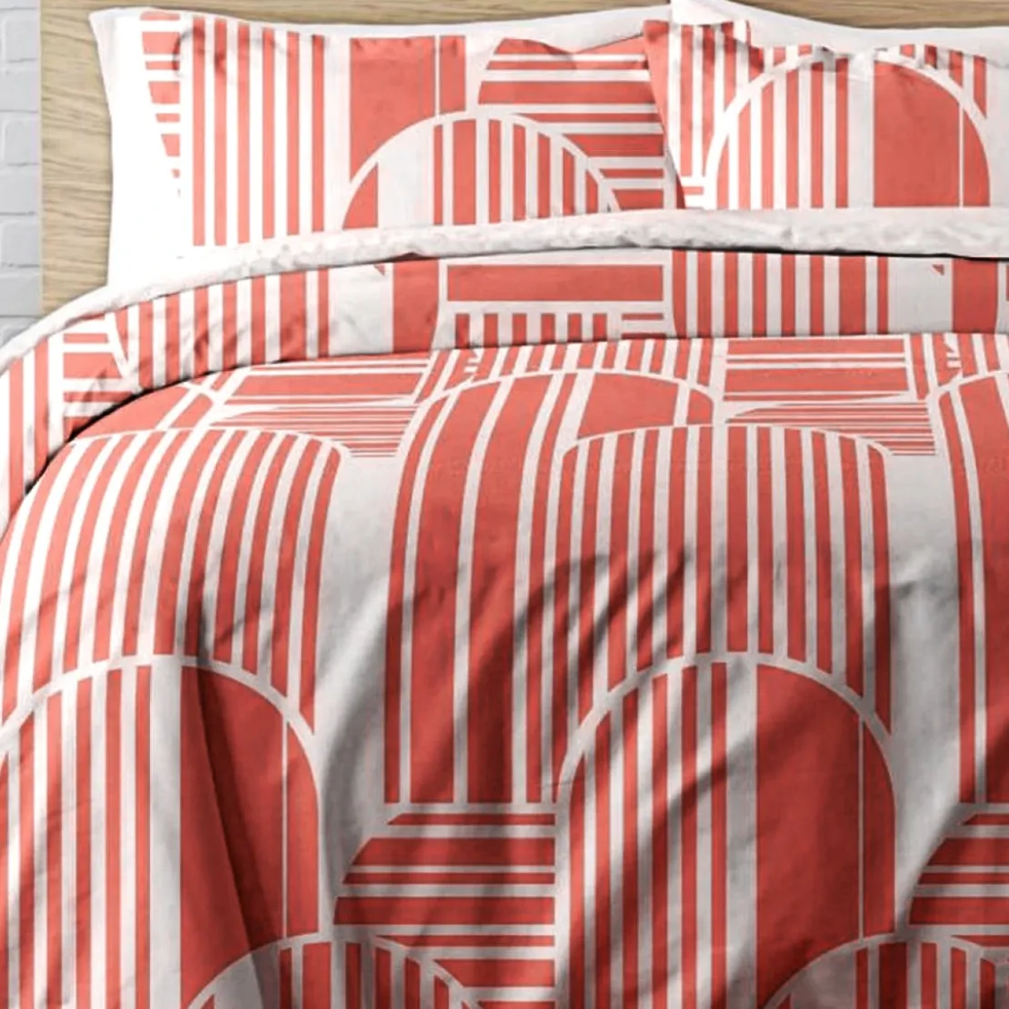 3S. x CollectionDrap-housse coton - DÉCO - pêche