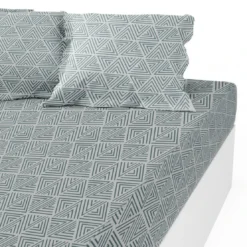3S. x CollectionDrap-housse coton - VICTORY - Bleu