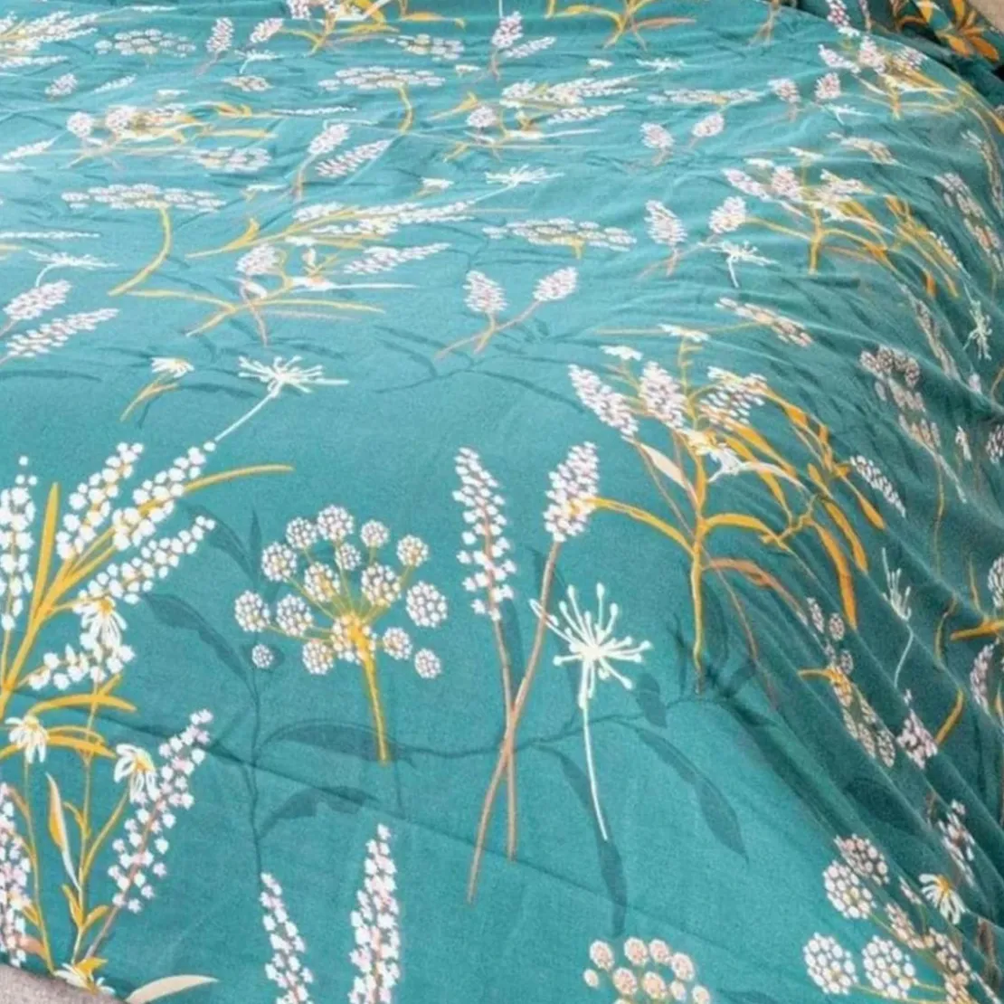 3S. x CollectionDrap-housse coton - BOTANIA - Vert