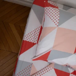 3S. x CollectionDrap-housse en coton - TRIGONE - Rose