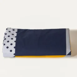 3S. x CollectionDrap-housse en coton - TRIGONE - Bleu