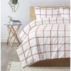 3S. x CollectionDrap plat coton - PIASTRELLA - Terracotta/Blanc