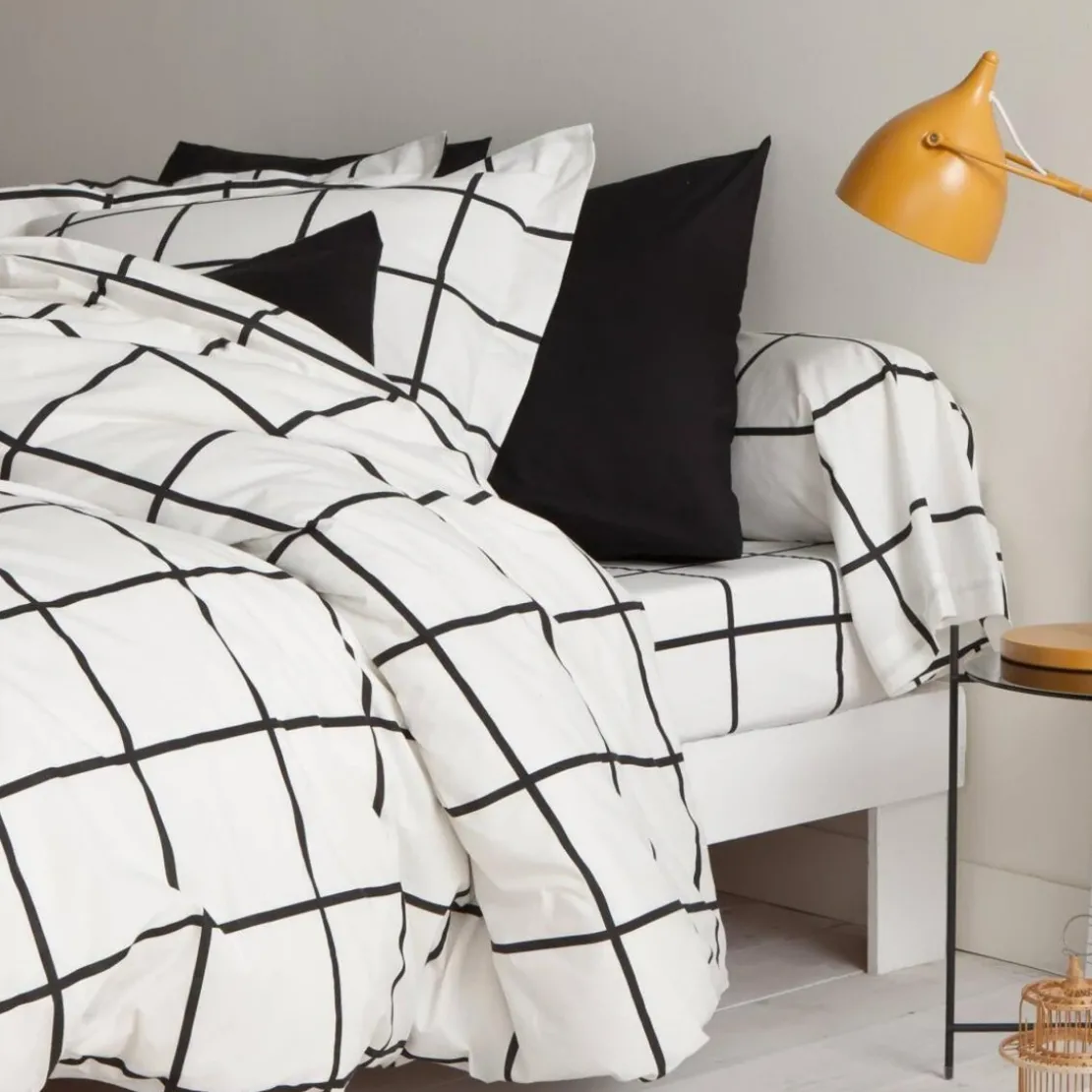 3S. x CollectionDrap plat coton - PIASTRELLA - Noir/Blanc