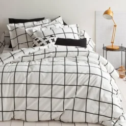 3S. x CollectionDrap plat coton - PIASTRELLA - Noir/Blanc