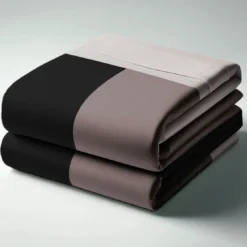 3S. x CollectionDrap plat en coton - TRIO - Noir
