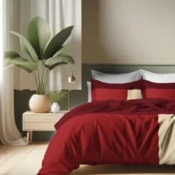 3S. x CollectionDrap plat en coton - TRIO - Terracotta