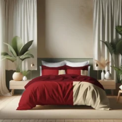 3S. x CollectionHousse de couette en Coton - TRIO -Terracotta