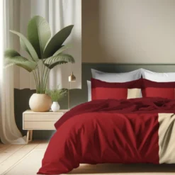 3S. x CollectionHousse de couette en Coton - TRIO -Terracotta