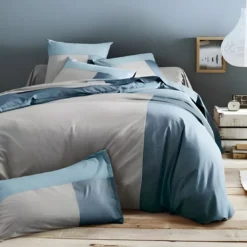 3S. x CollectionHousse de couette coton - TRIO - Bleu