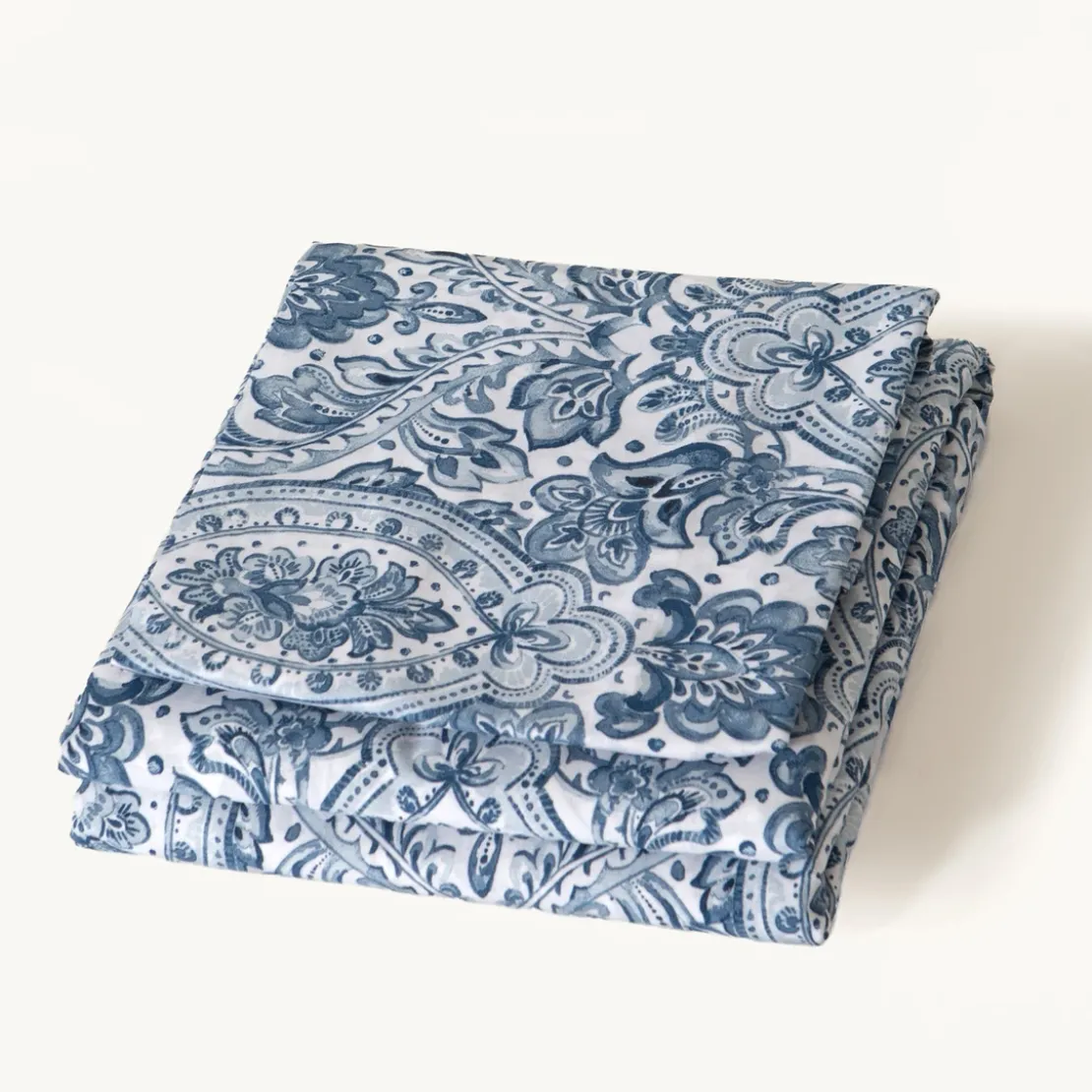 3S. x CollectionHousse de couette en coton - MISTRY - Bleu