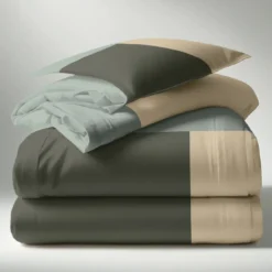 3S. x CollectionHousse de couette en Coton - TRIO - Lichen
