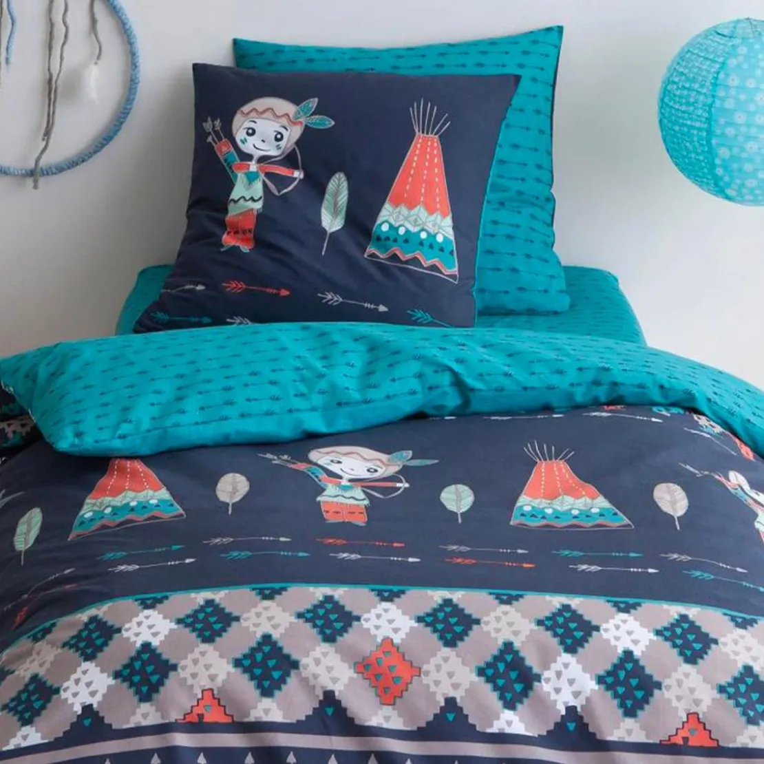 3S. x CollectionHousse de couette coton WAPIKONI