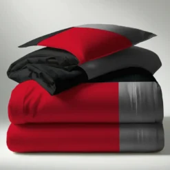 3S. x CollectionHousse de couette en coton - TRIO - Rouge