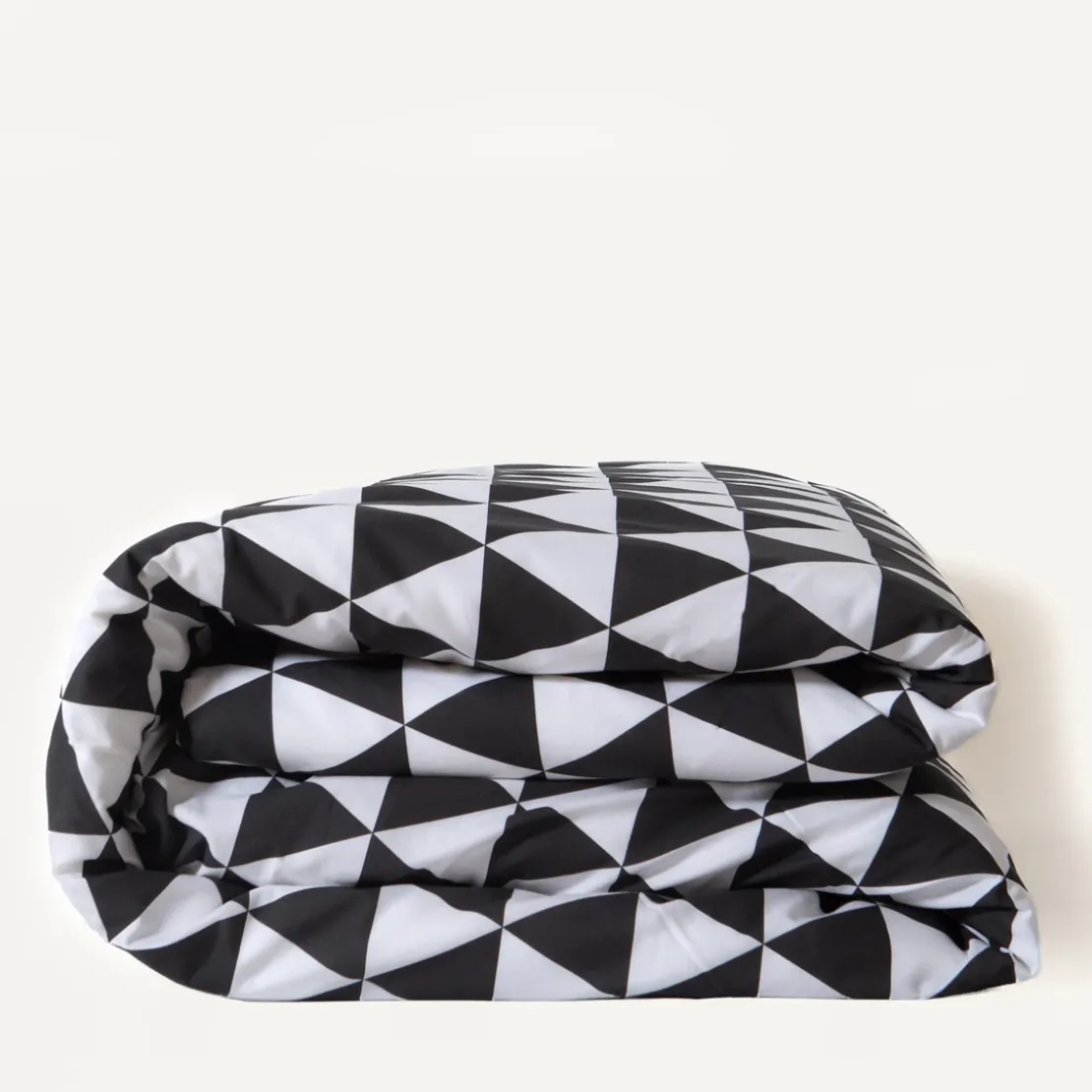 3S. x CollectionHousse de couette en coton - LORENZ - Noir/Blanc