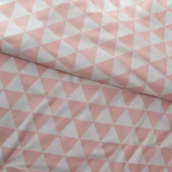3S. x CollectionHousse de couette en coton - LORENZ - Rose/Blanc
