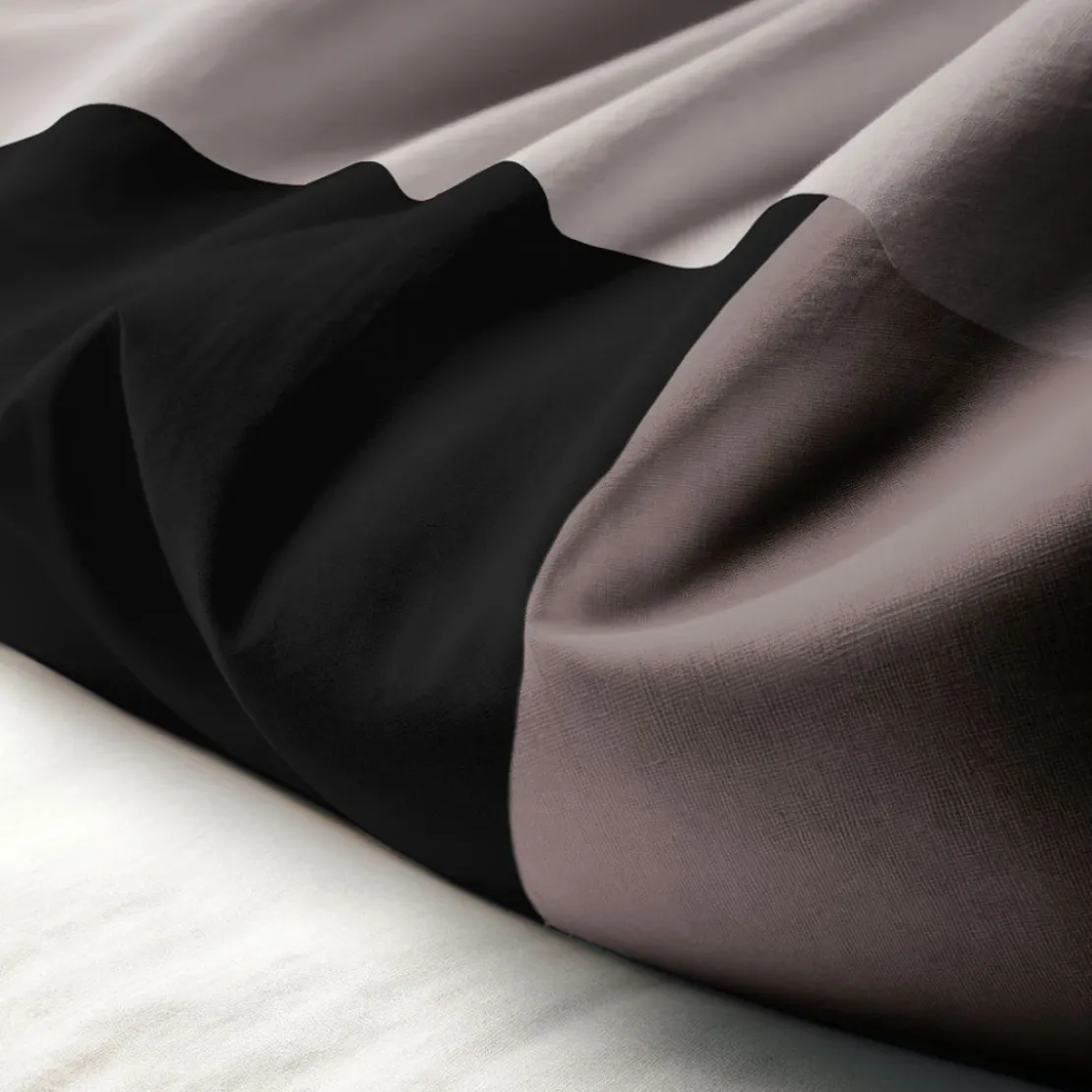 3S. x CollectionHousse de couette en coton - TRIO - Noir
