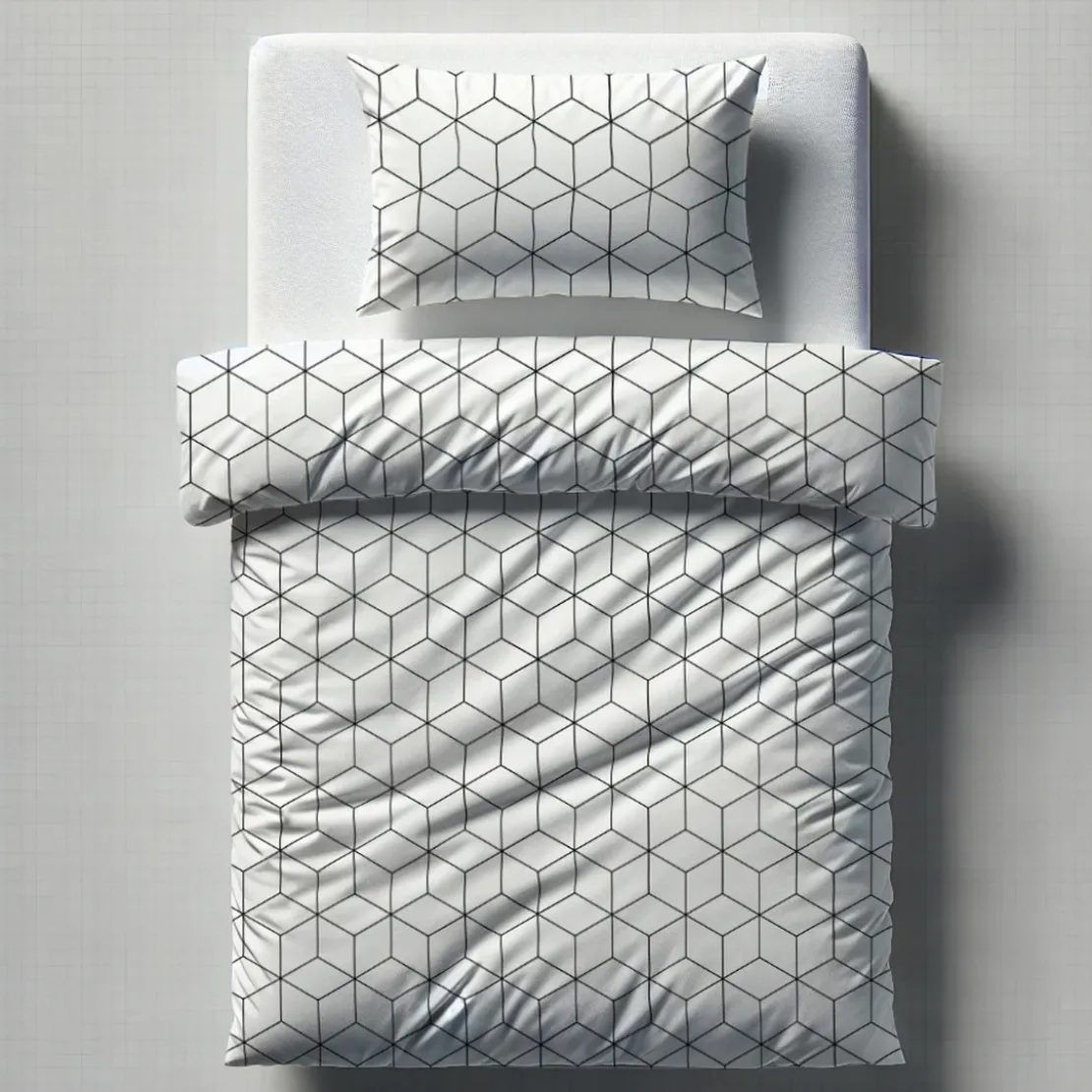 3S. x CollectionParure de lit coton - JEHAUT - Blanc/Noir
