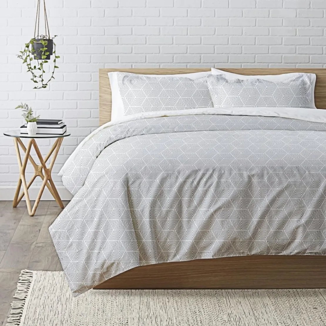 3S. x CollectionParure de lit coton - VICTORY - Gris