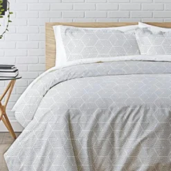 3S. x CollectionParure de lit coton - VICTORY - Gris