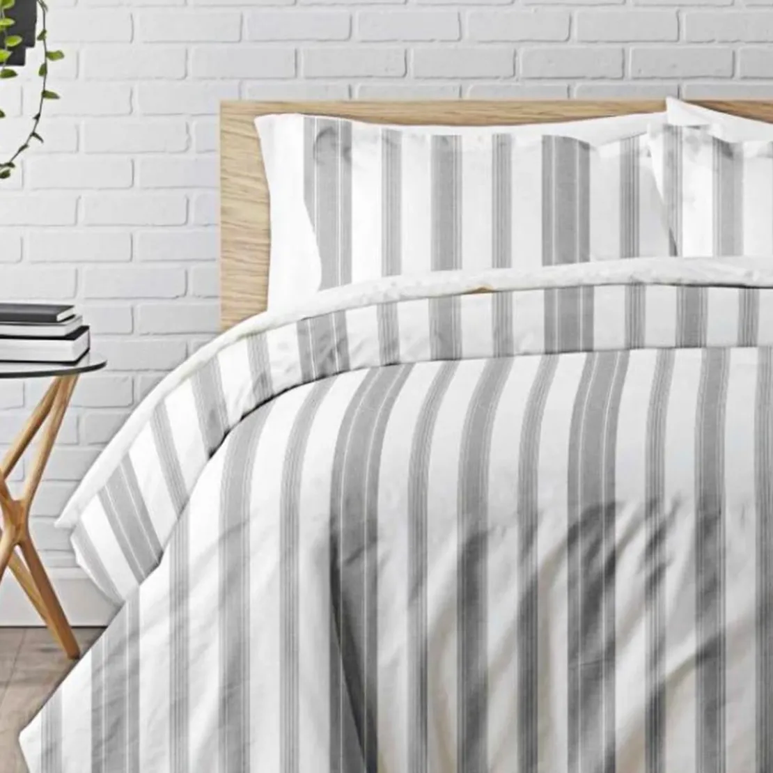 3S. x CollectionParure de lit coton - MARKUS - Gris