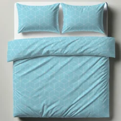 3S. x CollectionParure de lit coton - JEHAUT - Bleu Clair