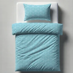 3S. x CollectionParure de lit coton - JEHAUT - Bleu Clair