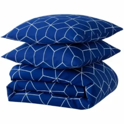 3S. x CollectionParure de lit coton - JEHAUT - Marine