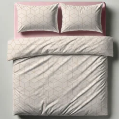 3S. x CollectionParure de lit coton - JEHAUT - Rose