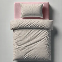 3S. x CollectionParure de lit coton - JEHAUT - Rose