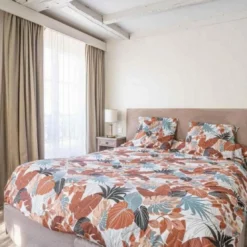 3S. x CollectionParure de lit coton - JUNGLY BIS - Terracotta