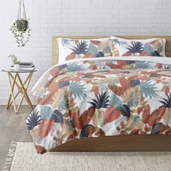3S. x CollectionParure de lit coton - JUNGLY BIS - Terracotta