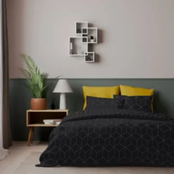 3S. x CollectionParure de lit coton - JEHAUT - Anthracite