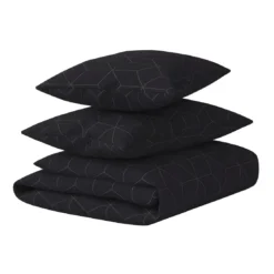 3S. x CollectionParure de lit coton - JEHAUT - Anthracite