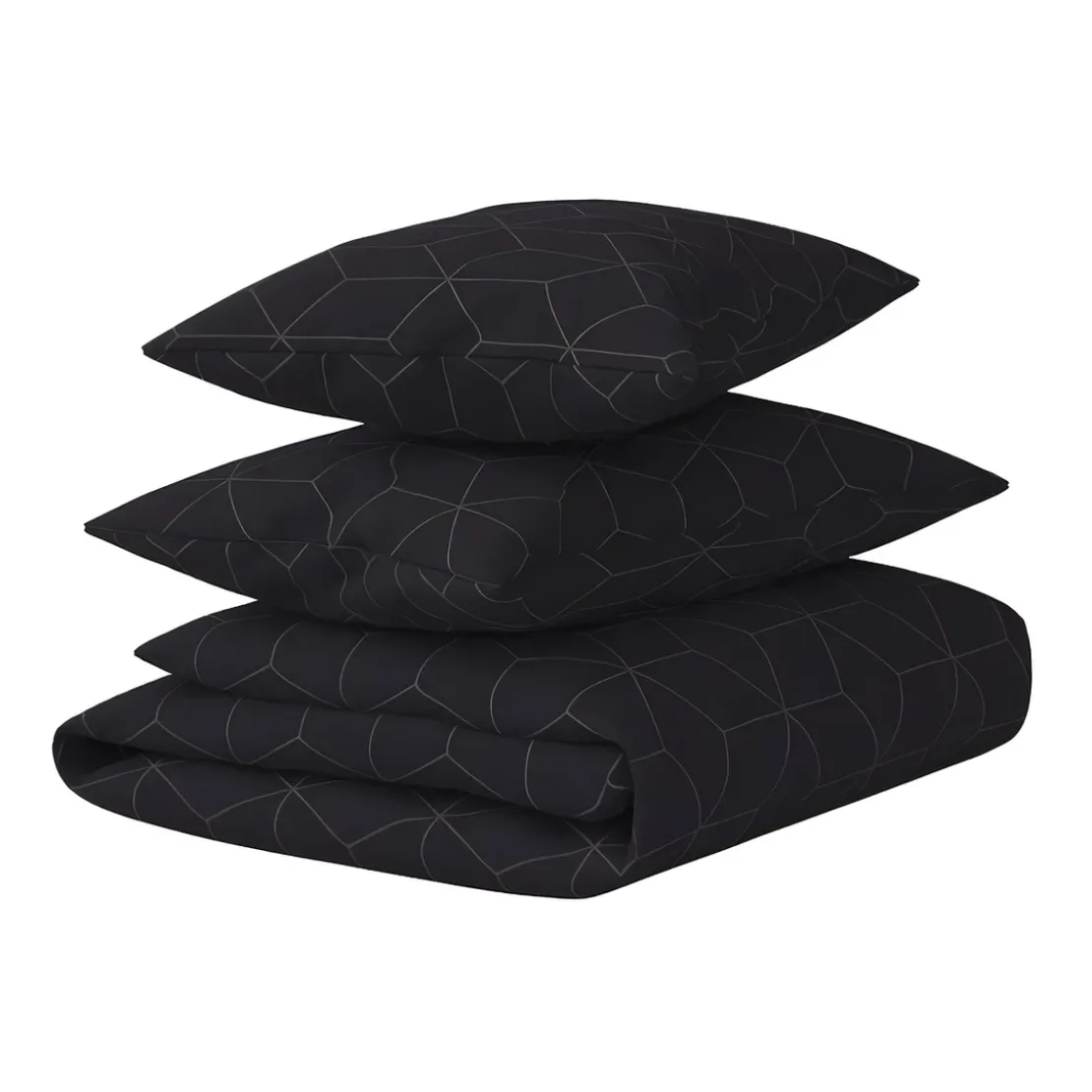 3S. x CollectionParure de lit coton - JEHAUT - Anthracite