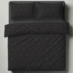 3S. x CollectionParure de lit coton - JEHAUT - Anthracite