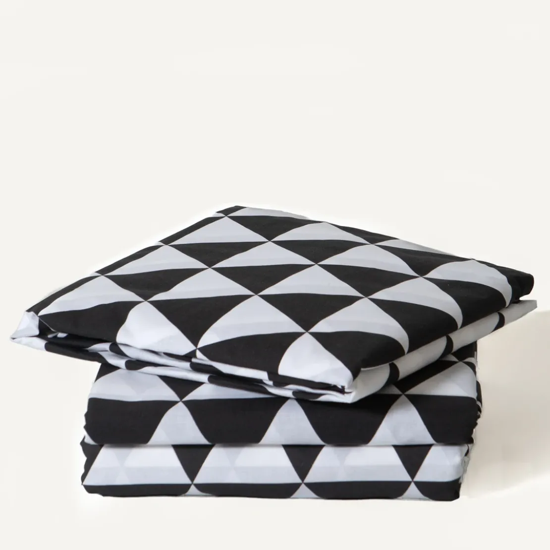 3S. x CollectionParure de lit en Coton - LORENZ- Noir/Blanc